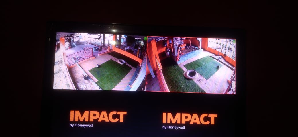 Honeywell IMPACT CCTV monitor installed for a religious place in Jakh